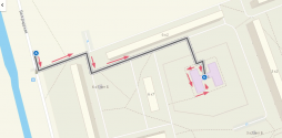 Карта маршрута от остановки ул Белградская д.6 до ГБДОУ детский сад № 92