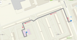 Карта маршрута от остановки ул.Будапештская д 5 до ГБДОУ детский сад № 92